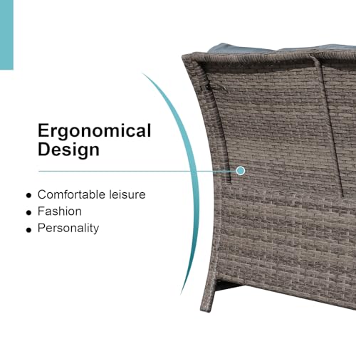 OC Orange-Casual 2-Piece Outdoor Set: Love-seat, Coffee Table