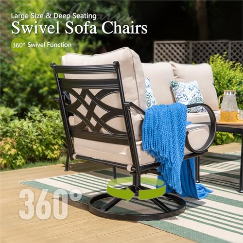 Sophia & William XL High-Back Patio Chairs Set