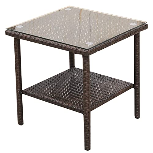 Turquoise Wicker Rocking Chair Set with Cushions