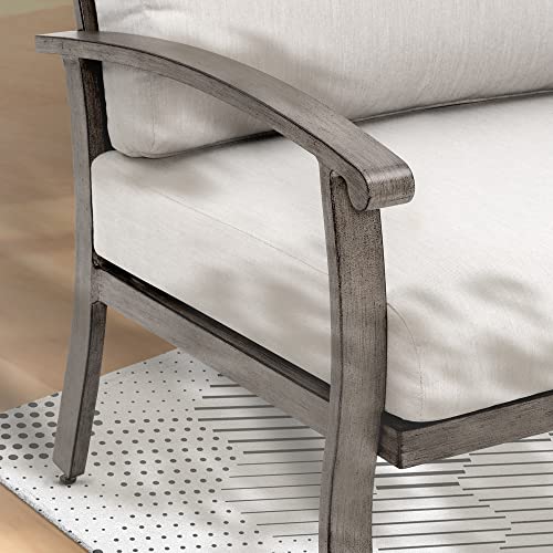 5-Piece Aluminum Outdoor Patio Set with Ottomans & Table