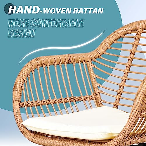 PAOLFOX 3 Piece Patio Set with 2 Chairs