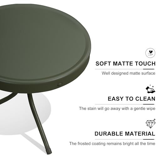 Retro Patio Outdoor Bistro Set with Weather-Resistant Metal