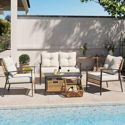 LAUSAINT HOME Luxury 6-Piece Patio Conversation Set