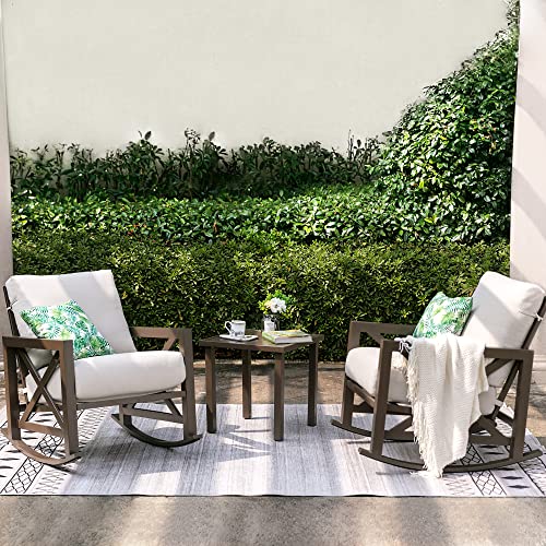 NATURAL EXPRESSIONS Rocking Bistro Set, 3 Piece Outdoor