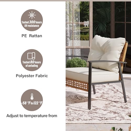 LAUSAINT HOME Luxury 6-Piece Patio Conversation Set