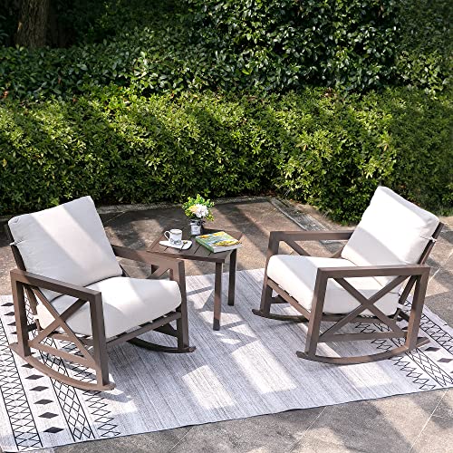 NATURAL EXPRESSIONS Rocking Bistro Set, 3 Piece Outdoor