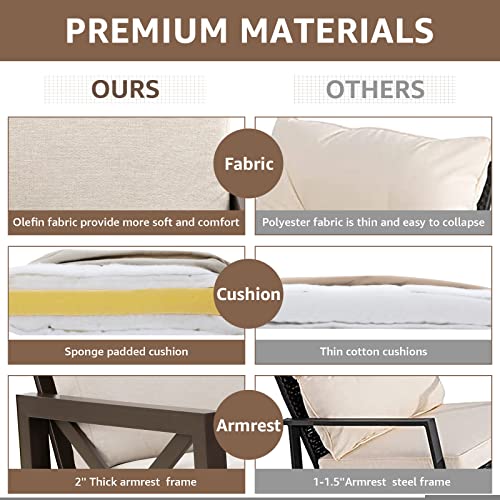 NATURAL EXPRESSIONS Rocking Bistro Set, 3 Piece Outdoor