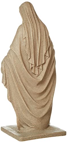 Virgin Mary Statue - Sandstone Appearance - Resin - 34