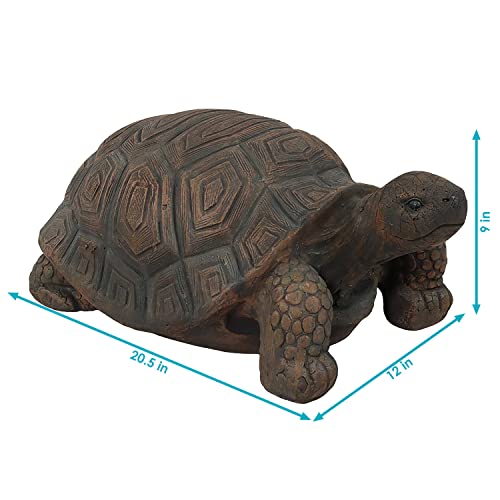 Sunnydaze Tanya Tortoise Poly-Concrete Garden Statue
