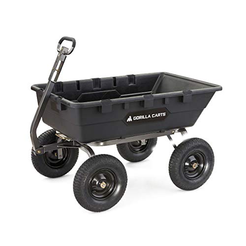 Gorilla Carts Yard Dump Cart with 1500lb Capacity
