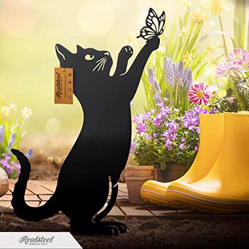 RealSteel Cat Garden Decor 3 Pack - Perfect Gifts