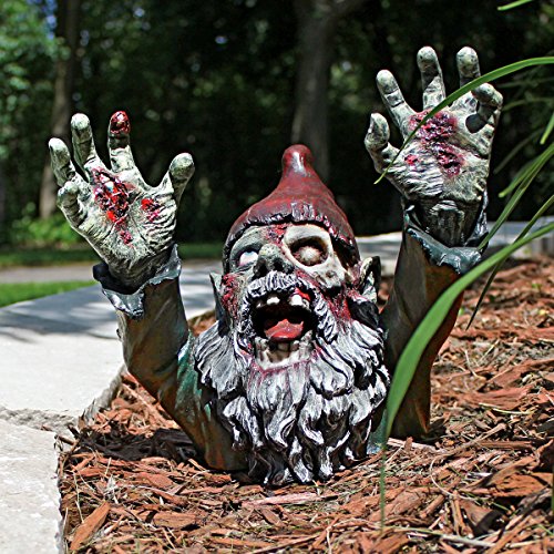 Zombie Gnombie Graveyard Gnome Statue - Design Toscano