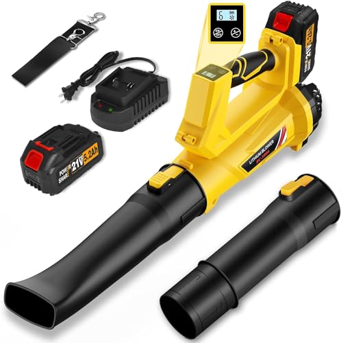 Cordless Leaf Blower with 6 Speed Modes, 150mph