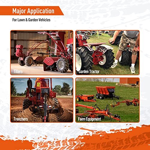 Set of 2 15x6.00-6 Tractor Tires 4PR