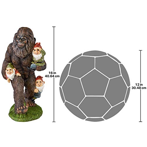 Bigfoot Yeti Indoor/Outdoor Garden Statue 16" Tall