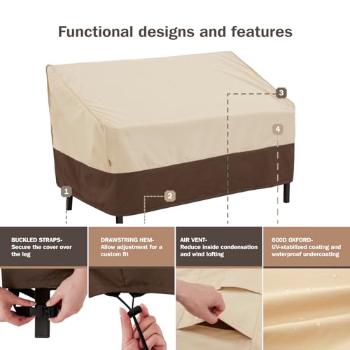 Loriano 4 Piece Outdoor Furniture Cover Set, Waterproof