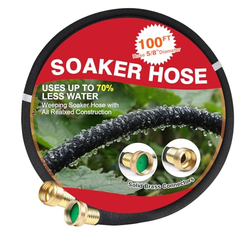 100 FT Soaker Hose for Garden Irrigation - Save Water
