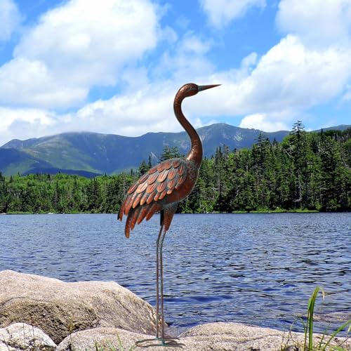 Large Metal Crane Statues for Elegant Garden Decor