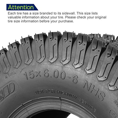 MaxAuto Set of 4 Lawn Mower Turf Tires