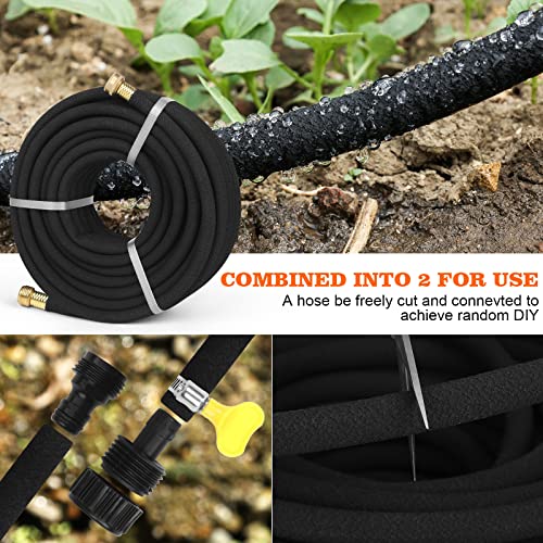 100 FT Soaker Hose for Garden Irrigation - Save Water