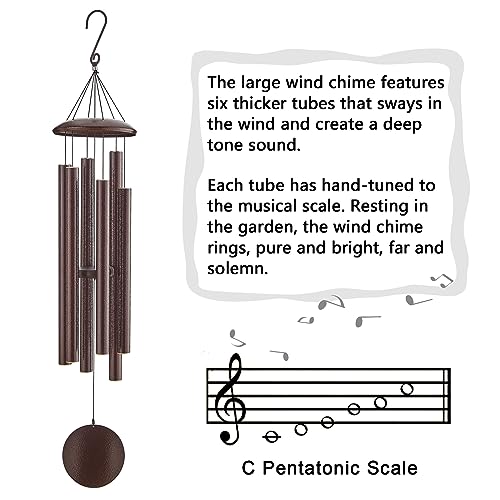 48" Large Sympathy Memorial Wind Chimes for Outdoor