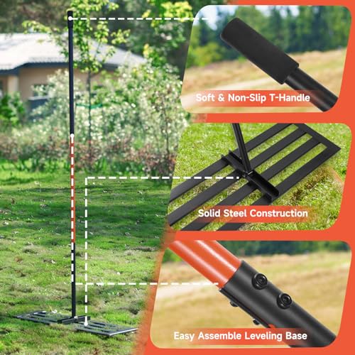 Professional Stainless Steel 30'' Lawn Leveling Rake