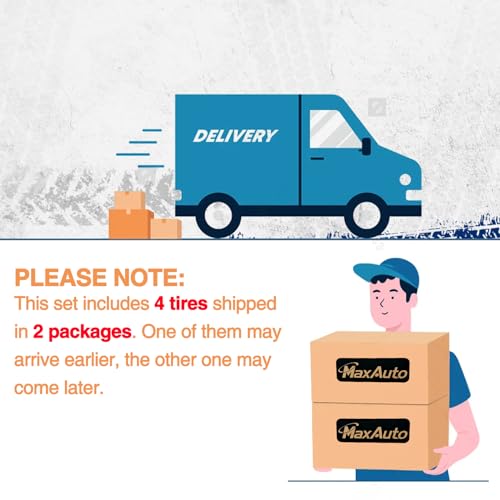 MaxAuto Set of 4 Lawn Mower Turf Tires