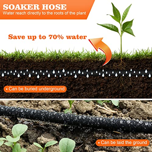 100 FT Soaker Hose for Garden Irrigation - Save Water