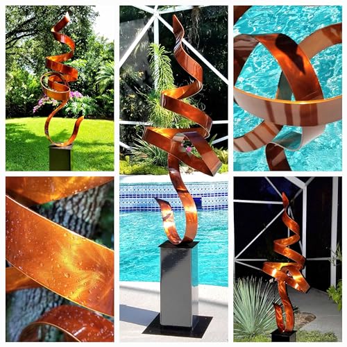 Jon Allen Copper Sculpture: Elegant Outdoor Garden Decor