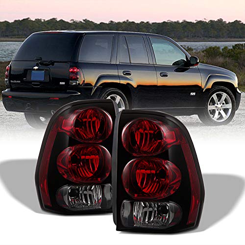 AKKON Chevy Trailblazer Tail Lights - Red & Chrome