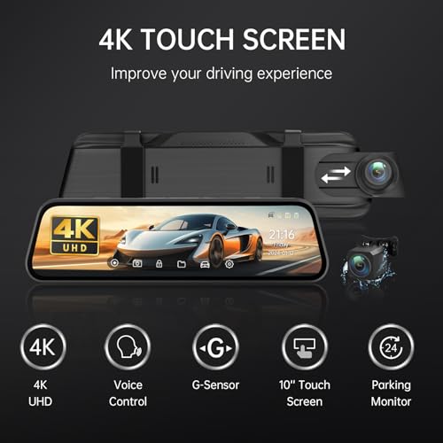 VIP Smart Shopper: Veement 4K Rear View Mirror Camera