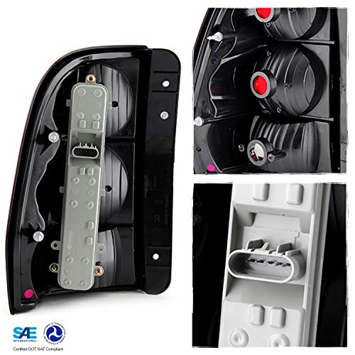 AKKON Chevy Trailblazer Tail Lights - Premium, Red & Chrome