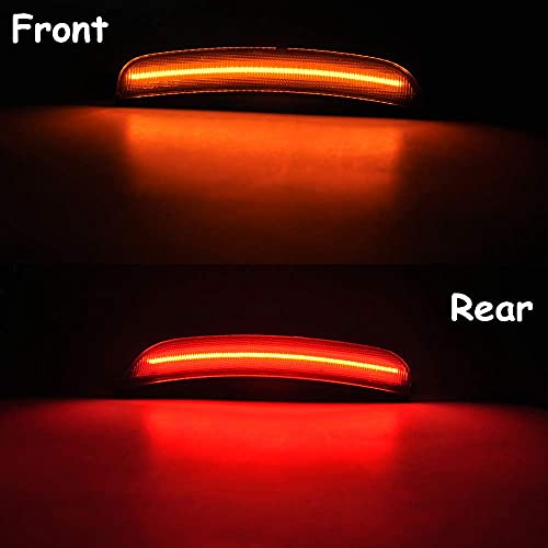 Amber Red LED Side Marker Lights for Do-dge Charger