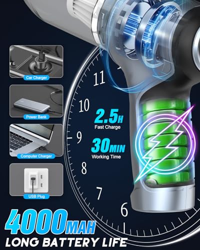 Powerful 2-in-1 Wireless Car Vacuum Cleaner