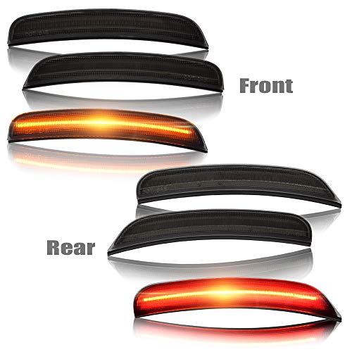 Amber Red LED Side Marker Lights for Do-dge Charger