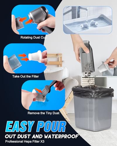 Powerful 2-in-1 Wireless Car Vacuum Cleaner