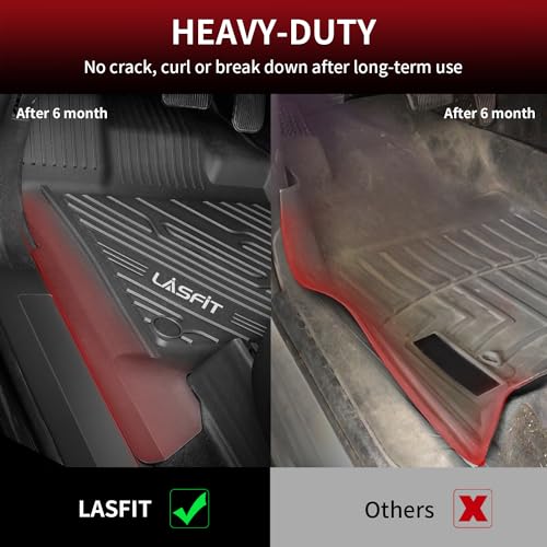 LASFIT All Weather TPE Floor Mats for Ford F-250/F-350