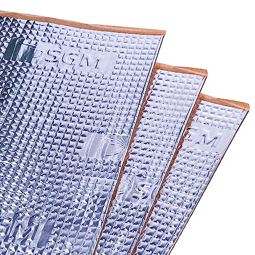 Silver Sound Deadening Mat for Automotive Audio Insulation