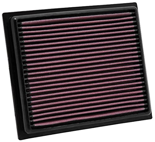 Reusable K&N Engine Air Filter: Washable, Compatible 2010-2019