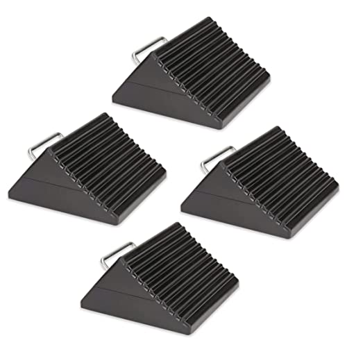 4 Pack Anti-Slip Wheel Chocks for RVs and Trucks