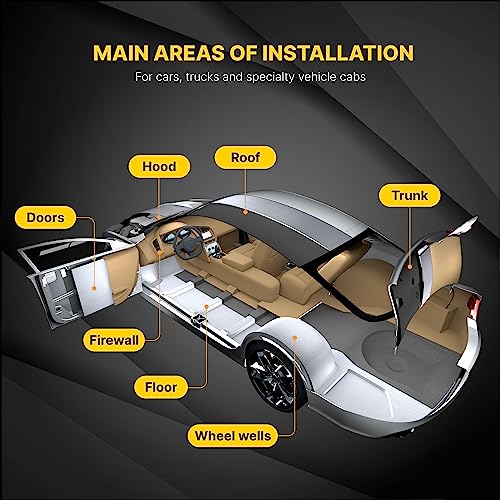 Silver Sound Deadening Mat for Automotive Audio Insulation