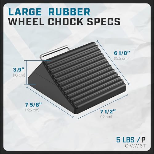 4 Pack Anti-Slip Wheel Chocks for RVs and Trucks