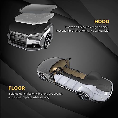 Silver Sound Deadening Mat for Automotive Audio Insulation
