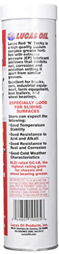 Lucas Red N Tacky Grease - Pack of 10