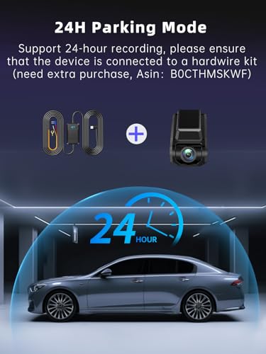 Dual Dash Cam with WiFi, GPS, and Night Vision
