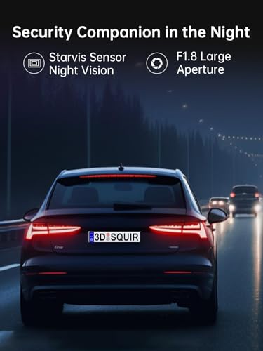 Dual Dash Cam with WiFi, GPS, and Night Vision