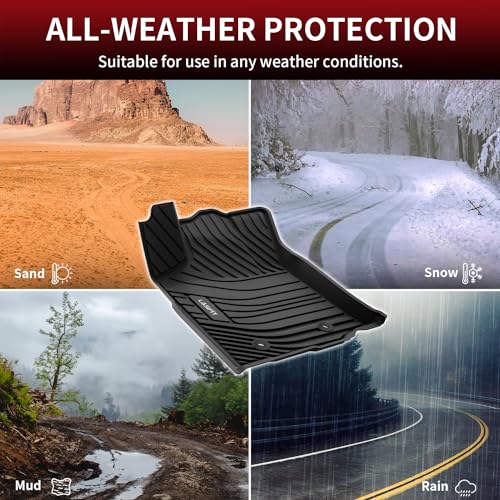 Toyota Tacoma Double Cab 2016-2023 All Weather Floor Mats