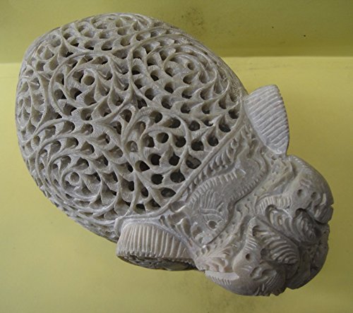 Hand-Carved Soapstone Elephant Statue for Home Decor Gift