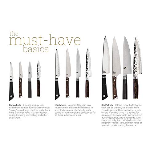 Shun Cutlery 8 Piece Student Knife Set with Roll