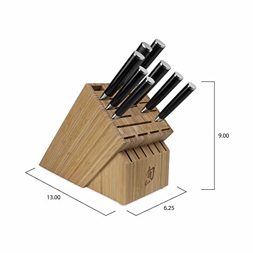 Shun Classic 9-Piece Chef's Knife Set with Block